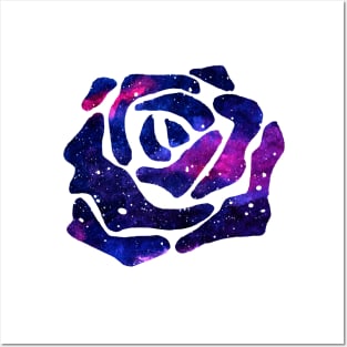 galaxy rose Posters and Art